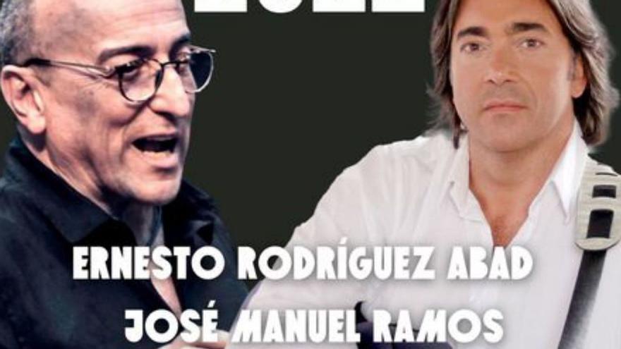 Ernesto Rodríguez Abad  y José Manuel Ramos, juntos en el espectáculo ‘Estelas’