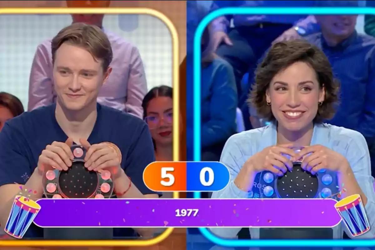 Manu y Rosa son, actualmente, los dos concursantes de Pasapalabra.