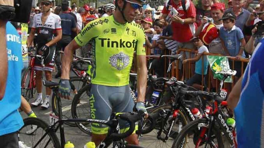 Alberto Contador, ayer.