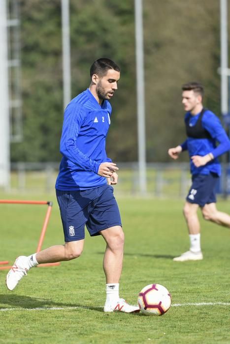 Entrenamiento del Oviedo en El Requexón