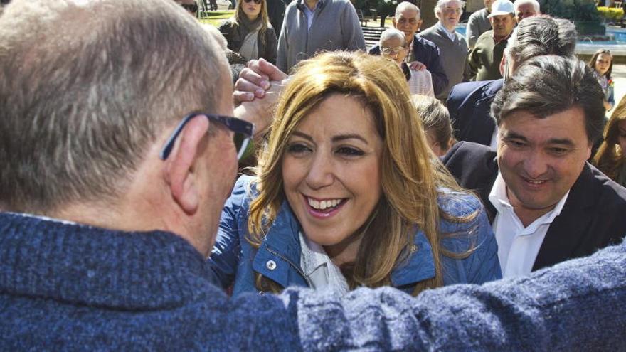 Susana Díaz, en Huelva.