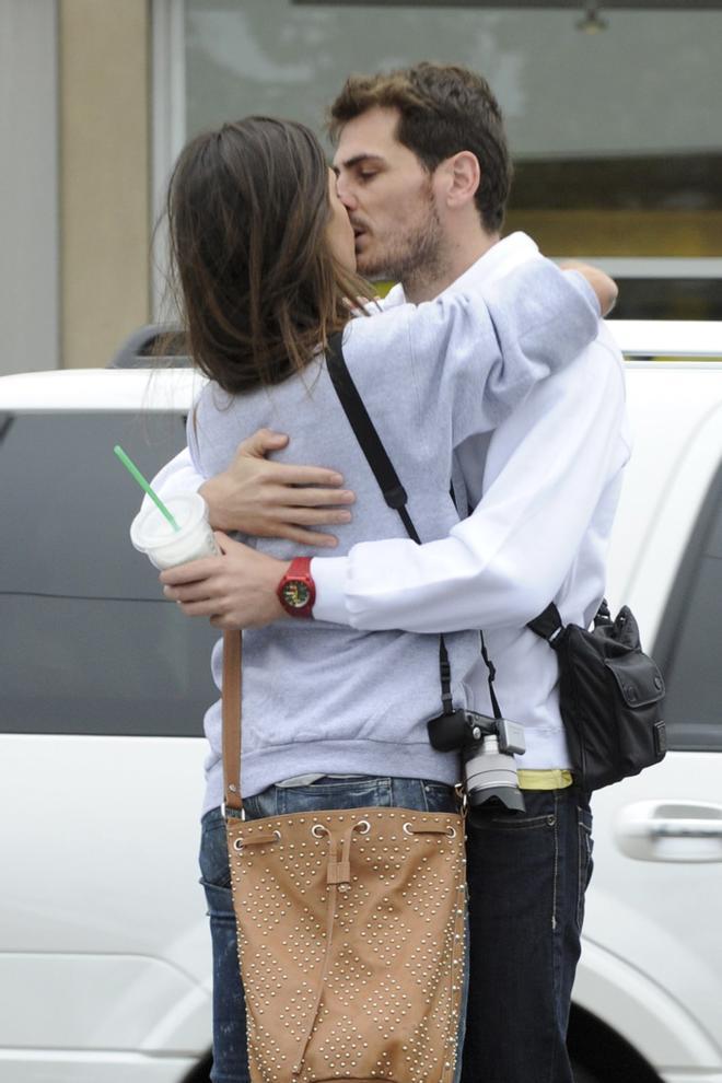Los besos de Iker Casillas y Sara Carbonero: en San Francisco, en 2010