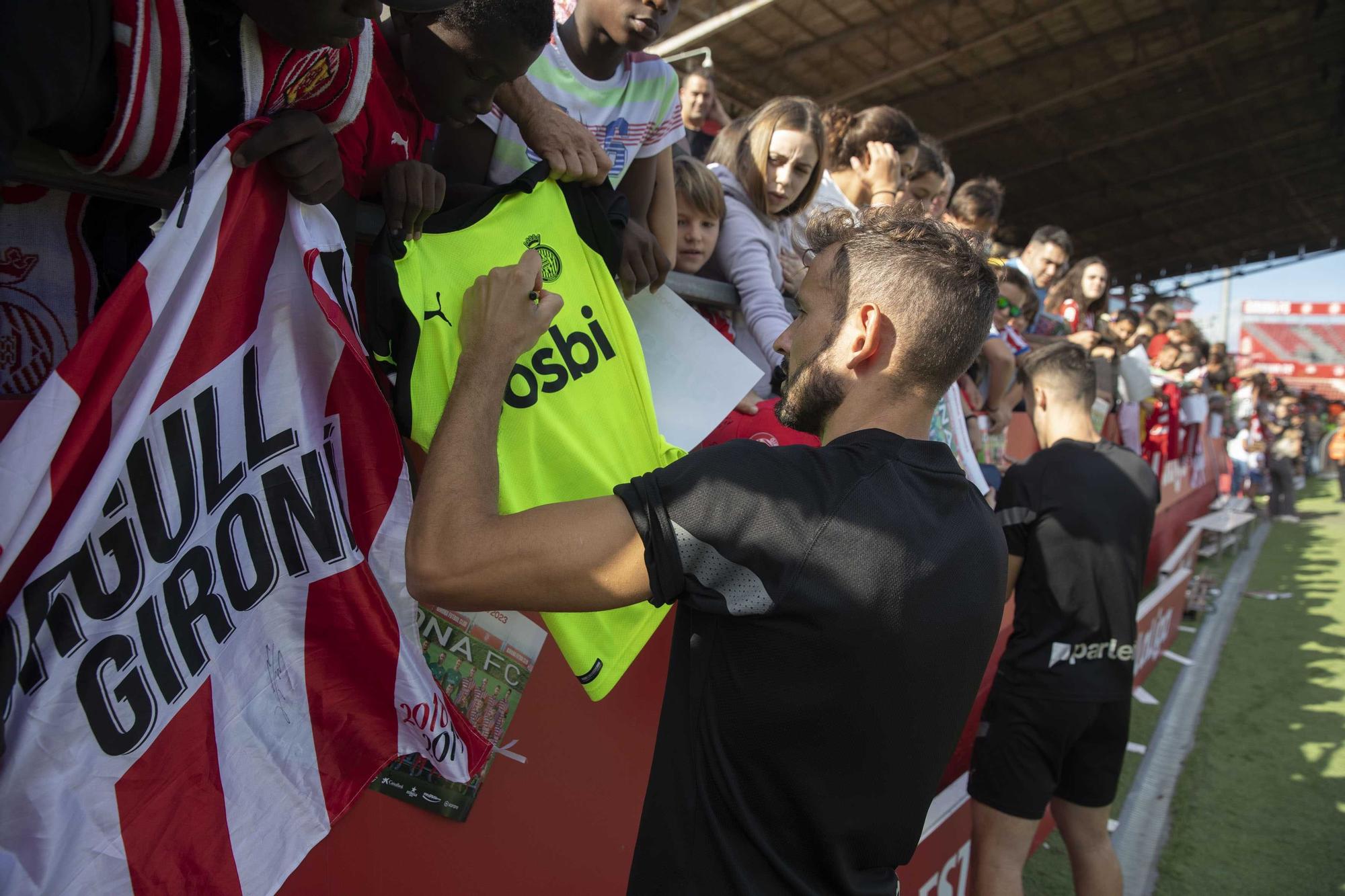 Entrenament obert del Girona FC a Montilivi per les Fires de Girona