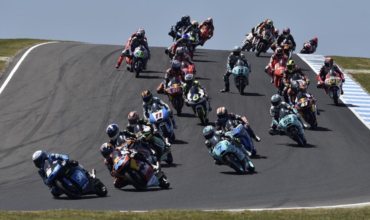 Las imágenes  del GP de Australia de motociclismo