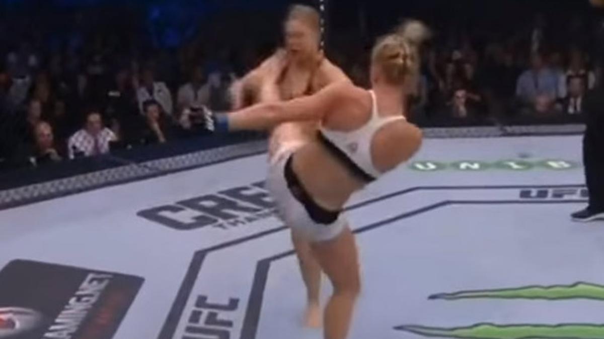 La patada de Holm a Ronda Rousey