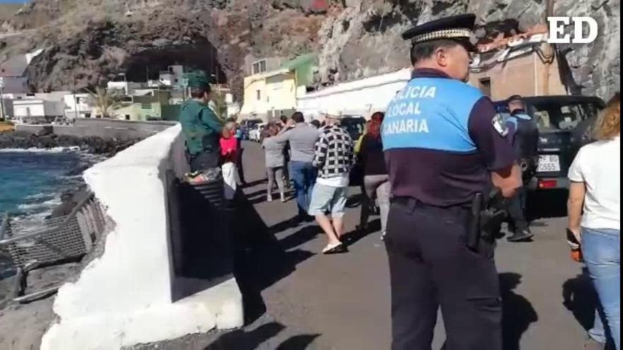 Desalojo de los vecinos de Santa Lucía