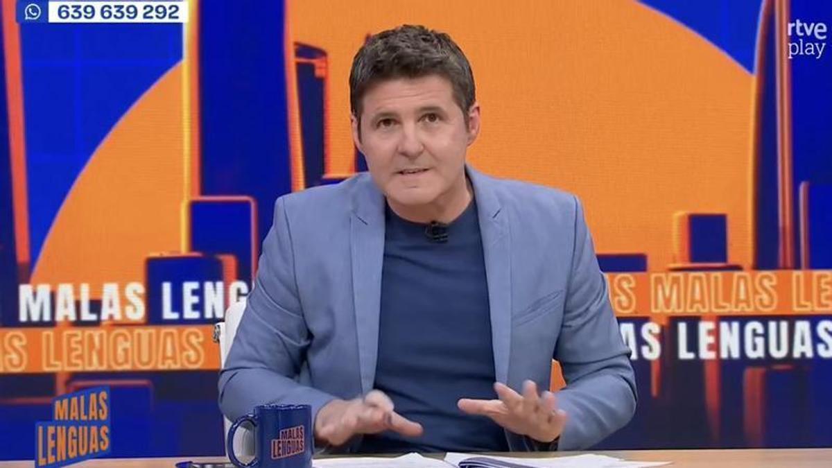 Jesús Cintora, este lunes en 'Malas lenguas'.