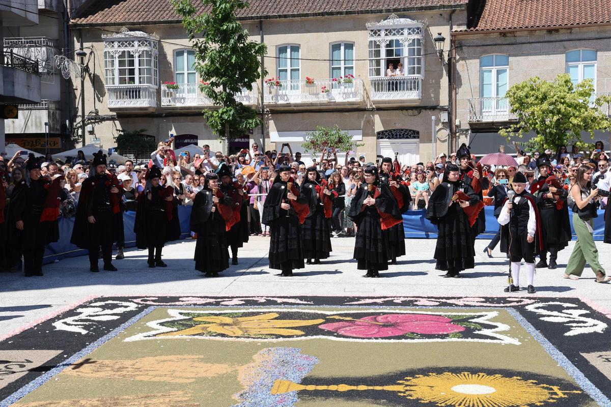La procesión de Corpus Christi en Ponteareas
