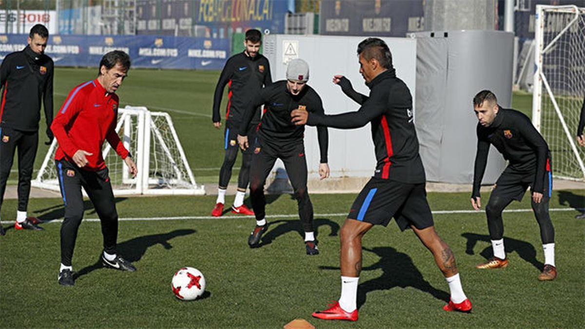 El Barça se entrenó sin Dembélé, Iniesta ni Semedo