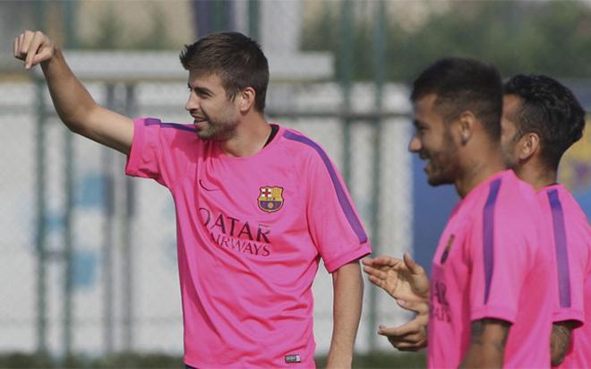 Entrenamiento del Barça del viernes 17 previo al duelo contra el Eibar