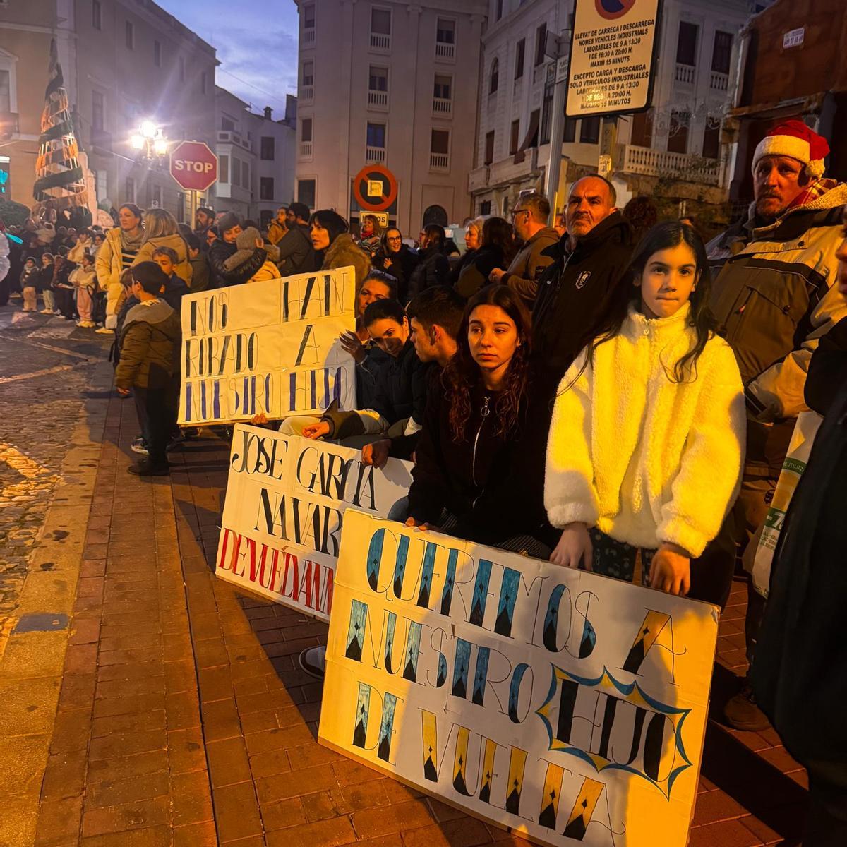 Una de las protestas organizadas a las puertas del ayuntamiento.