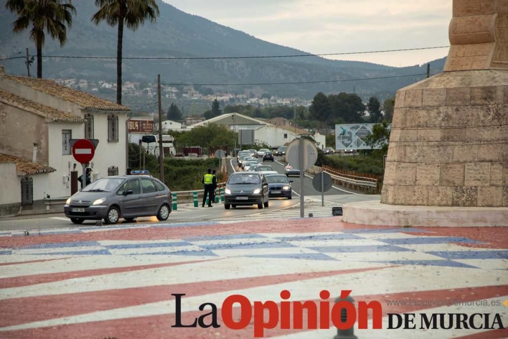 Reparto de mascarillas en Caravaca