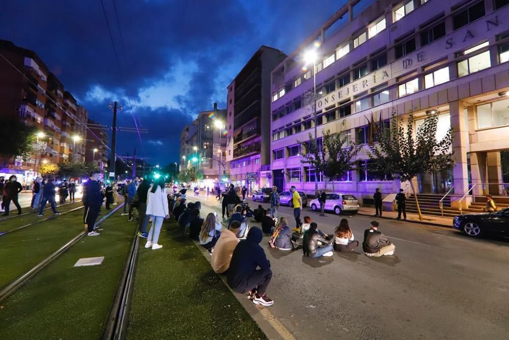 Hosteleros protestan en Murcia