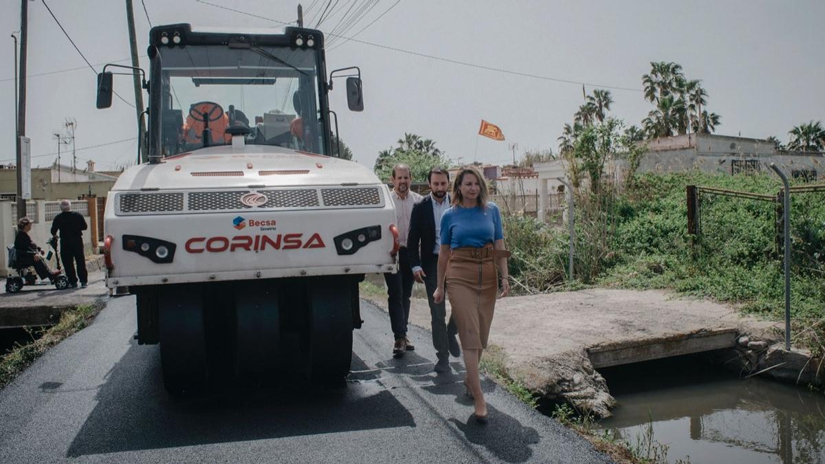 Carrasco en los caminos asfaltados de Marjalería.