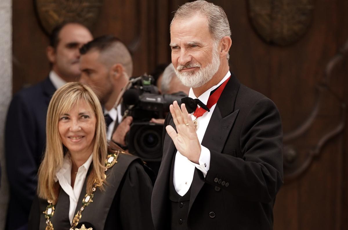 El rey Felipe VI asiste a la apertura del año judicial