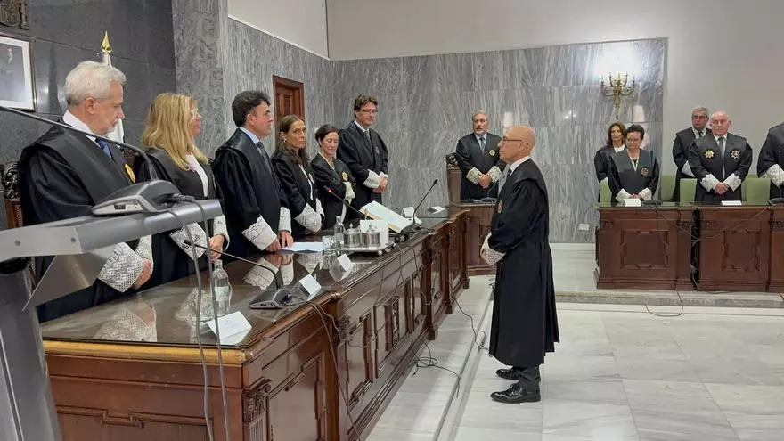 Miguel Ángel Parramón toma posesión como nuevo presidente de la Audiencia Provincial de Las Palmas