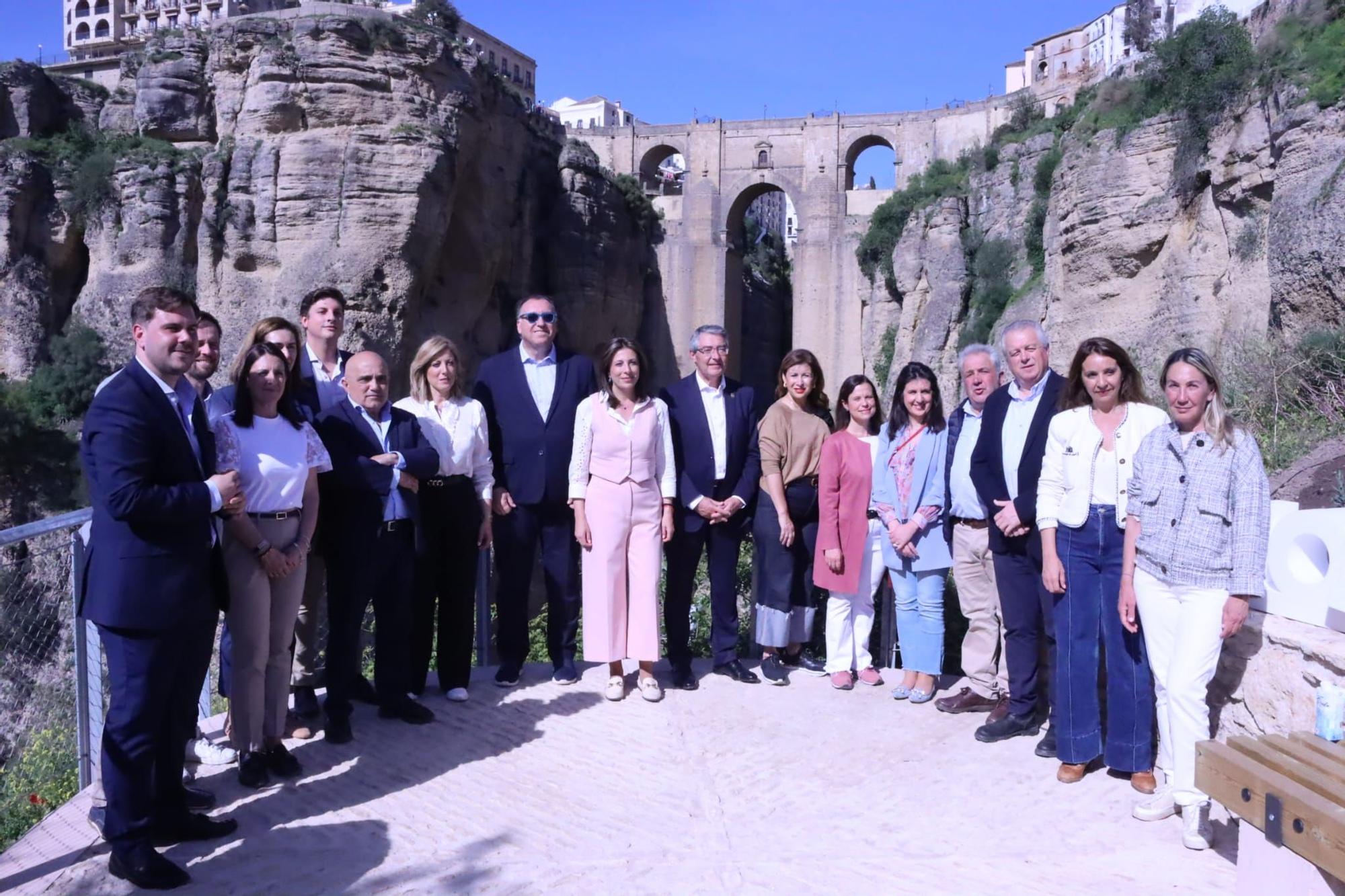 Inauguración de la primera fase del Camino del Desfiladero, en Ronda.
