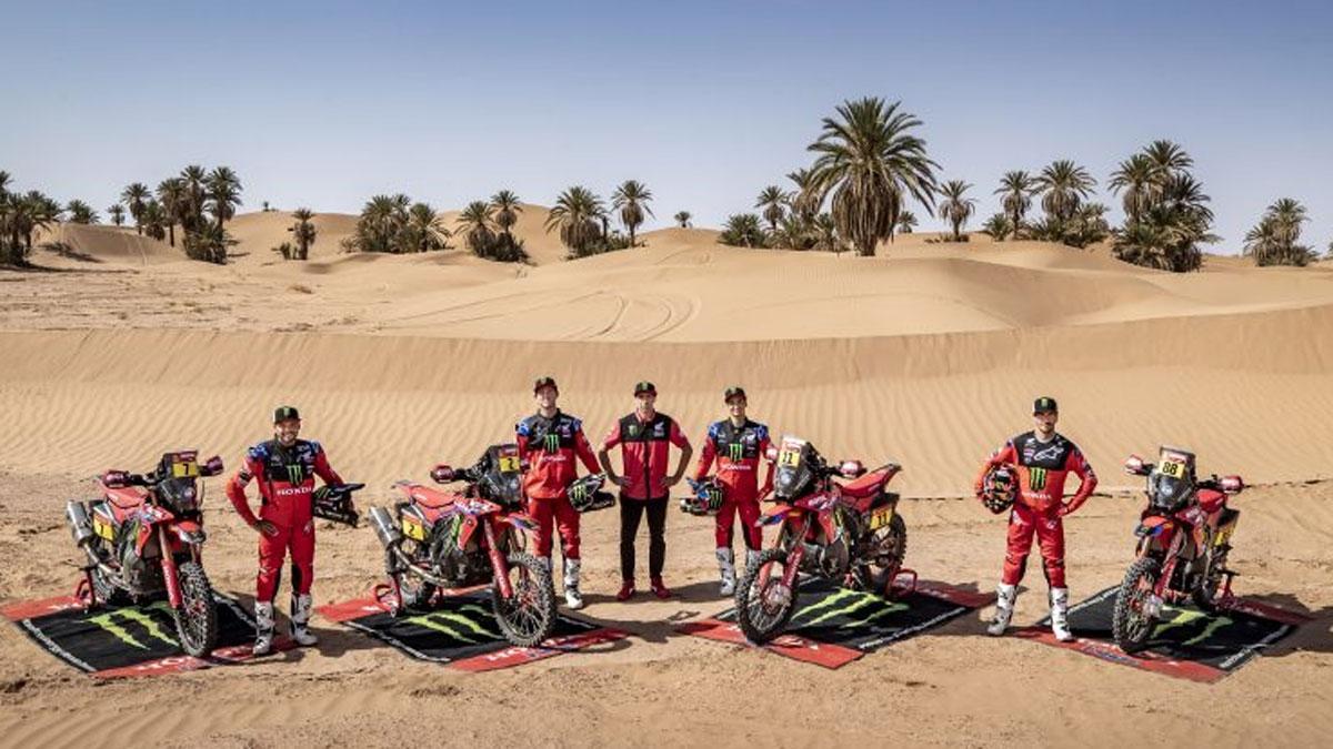 El renovado equipo de Honda para el Dakar