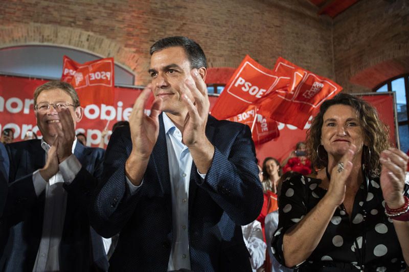 Mitin de Pedro Sánchez en València