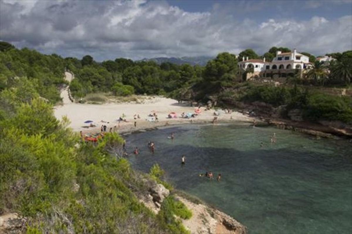 La cala de l’Estany Tort, a l’Ametlla de Mar.