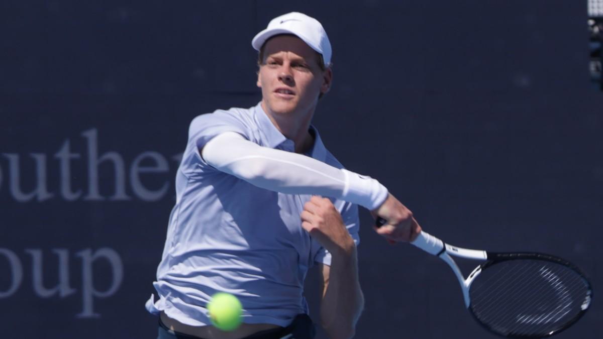 Jannik Sinner, durante el partido