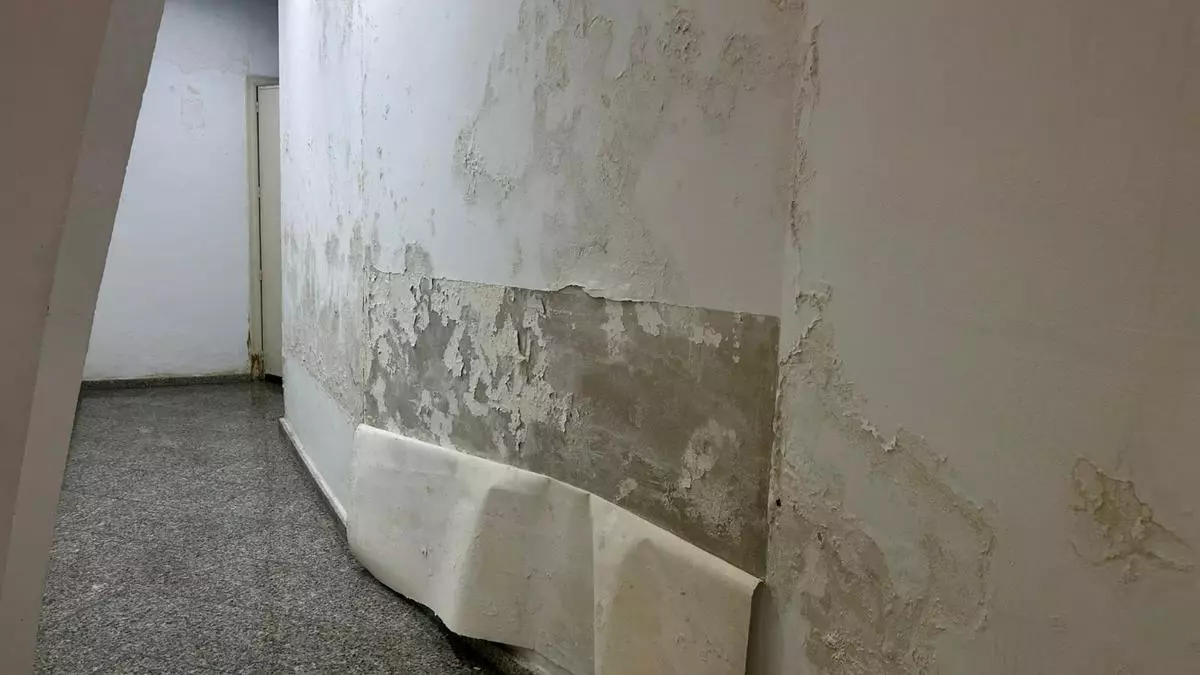 Un espacio expositivo singular entre humedades en Alcoy