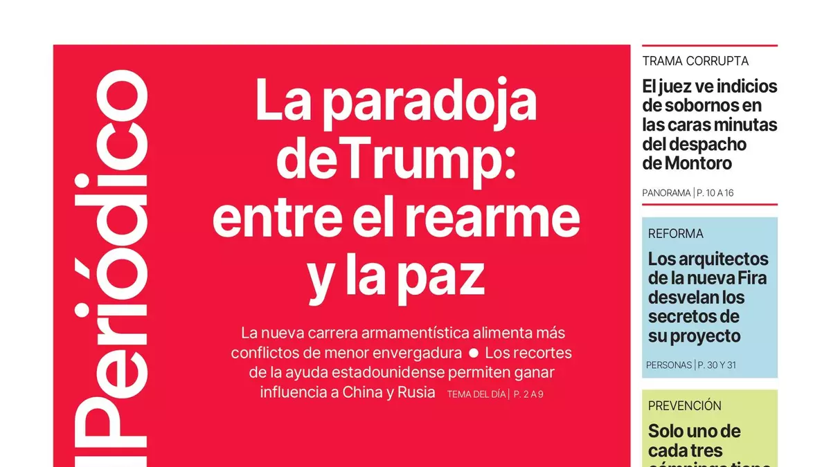 La portada de EL PERIÓDICO del 20 de julio de 2025