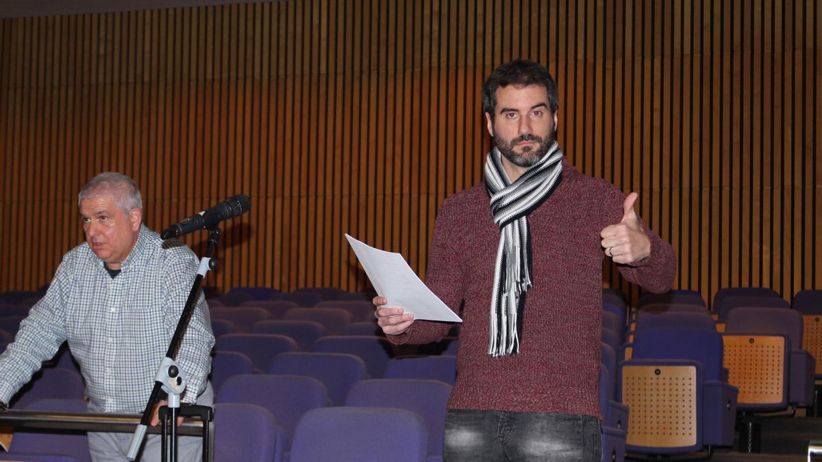 Rafa Martí, durante uno de los ensayos de la exaltación.