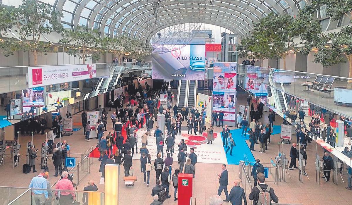 Salón principal de la Feria ProWein, en la ciudad alemana de Dusseldorf.
