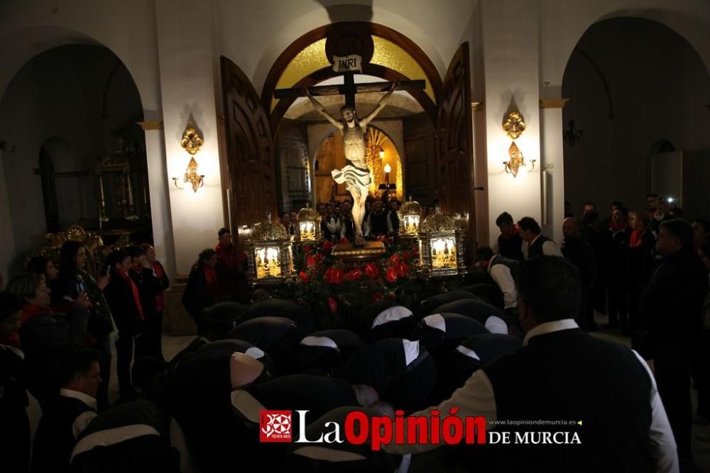 Encuentro en Lorca del Cristo de la Sangre, Señor de la Penitencia y la Virgen de la Soledad