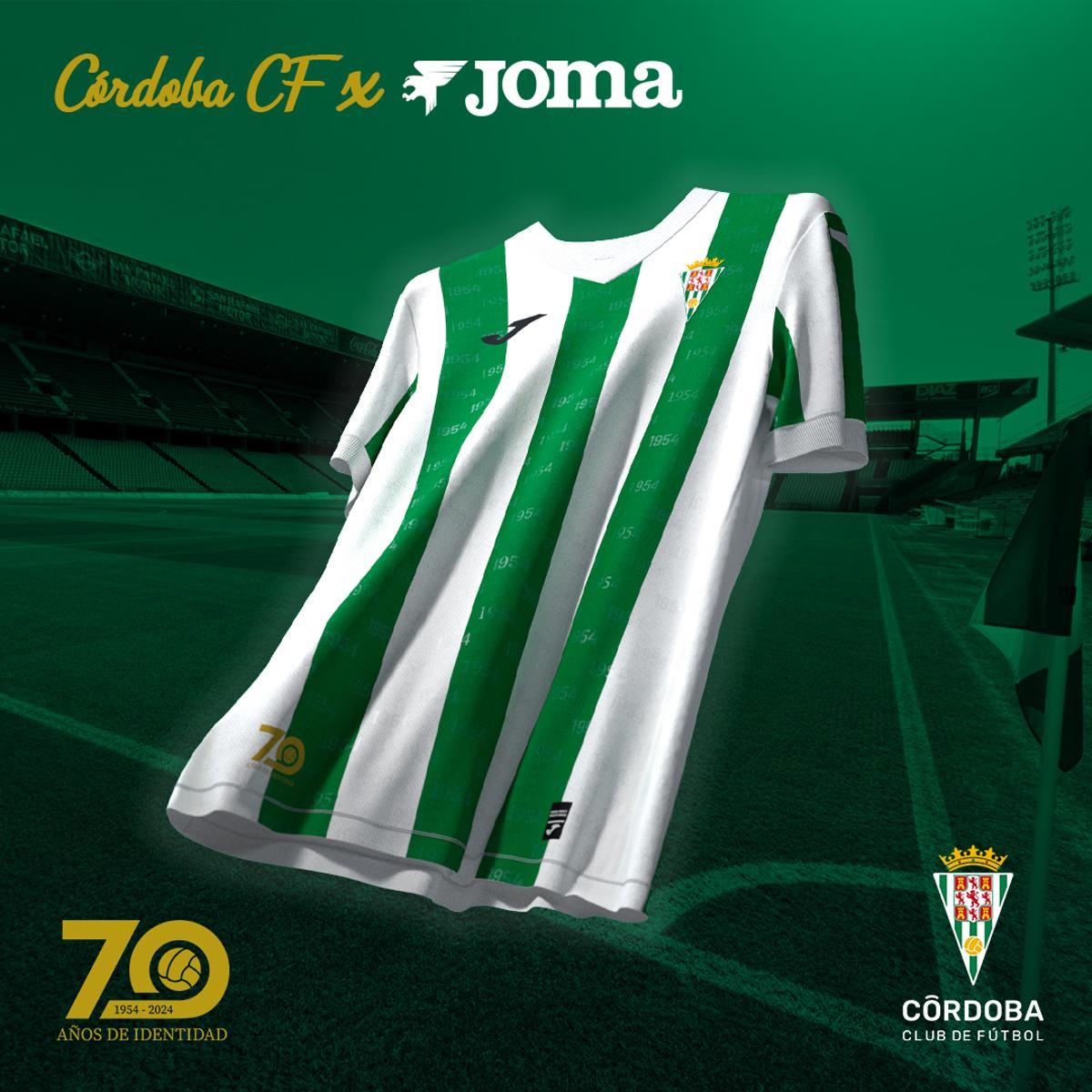 Así es la nueva primera equipación del Córdoba CF para el curso 2024-2025.