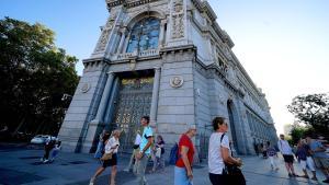 Fachada del Banco de España en Madrid.