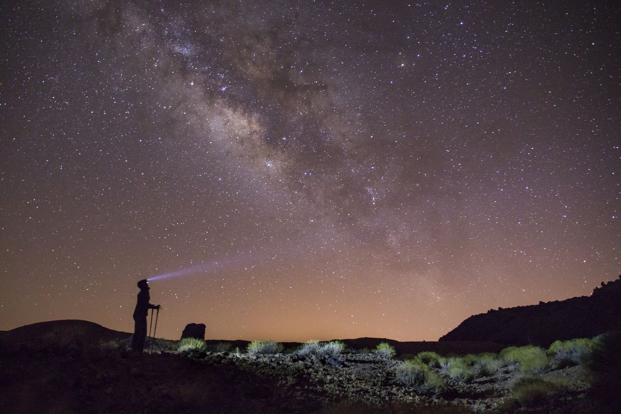 Vía láctea en el parque nacional del Teide.