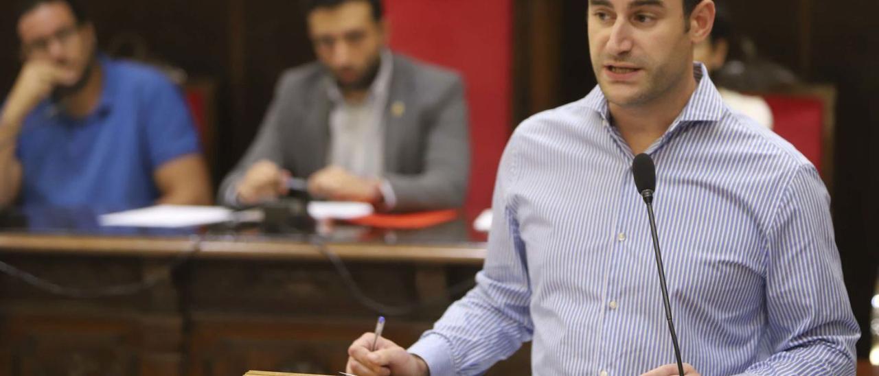 Javier Raro en imagen de archivo de una intervención plenaria. | DANIEL TORTAJADA