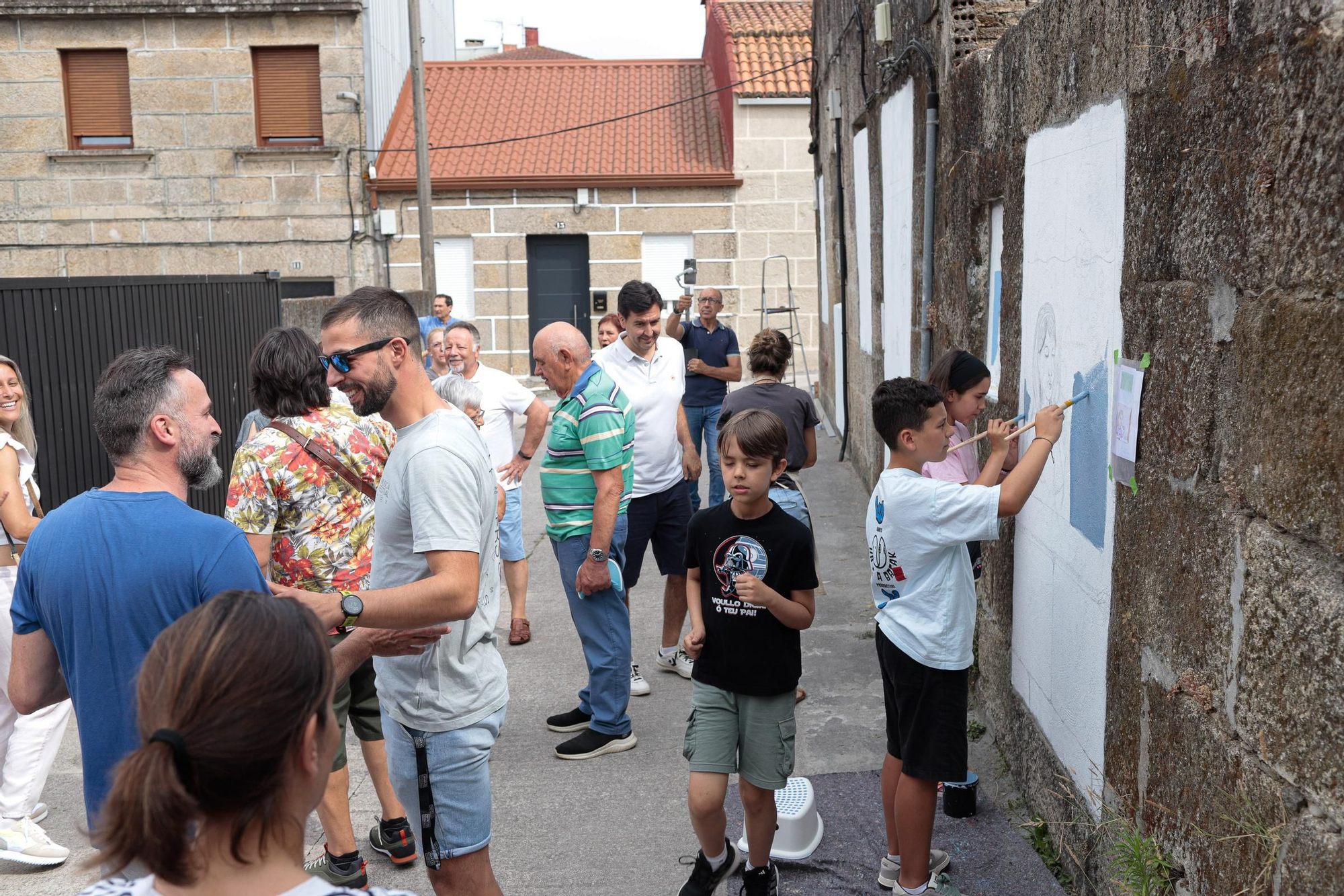 El barrio de Ribadavia se convierte en un museo al aire libre