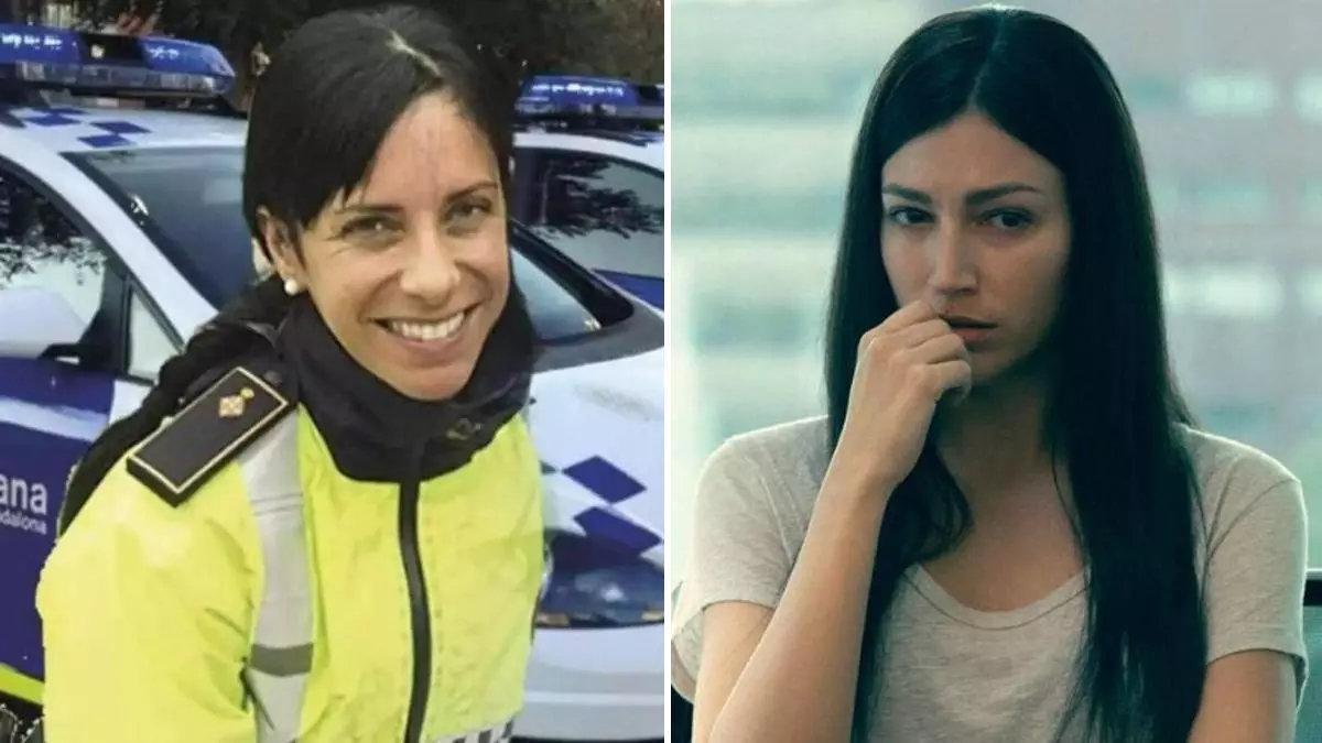 Rosa Peral, a la izquiera, y Úrsula Corberó, que la interpretó en 'El cuerpo en llamas', a la derecha.