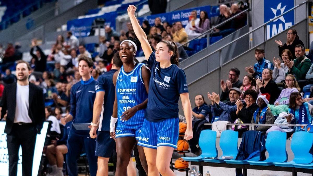 Imagen del Mallorca celebrando una canasta.