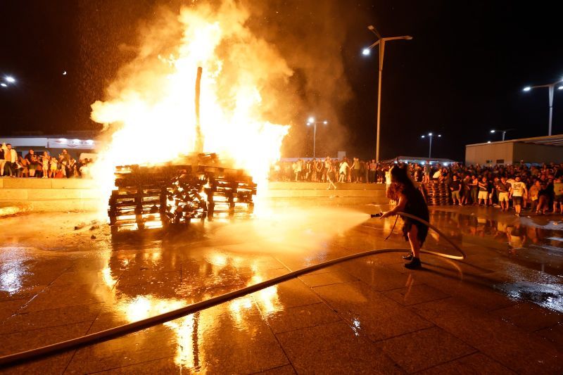 Noche mágica en un caluroso San Xoán en Galicia