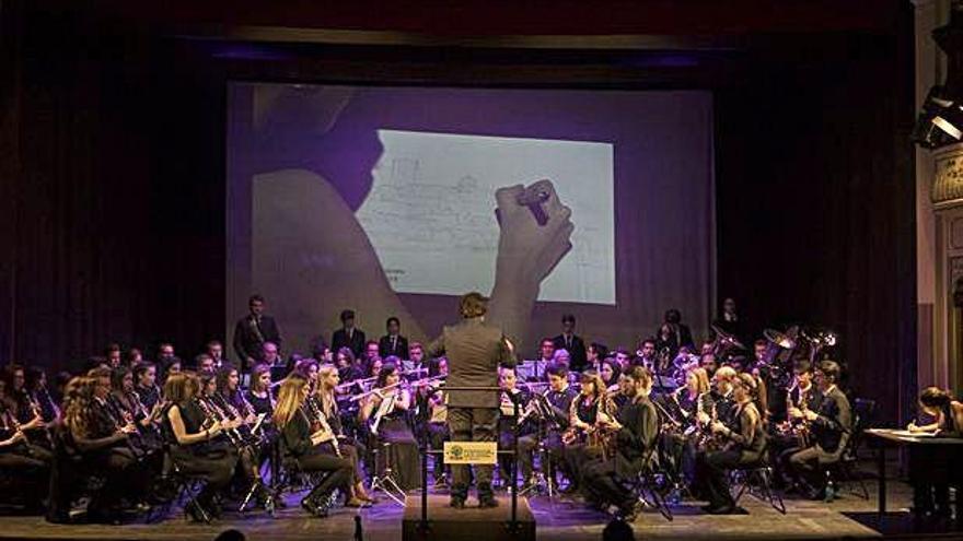 La Banda de Zamora en el concierto de marchas.