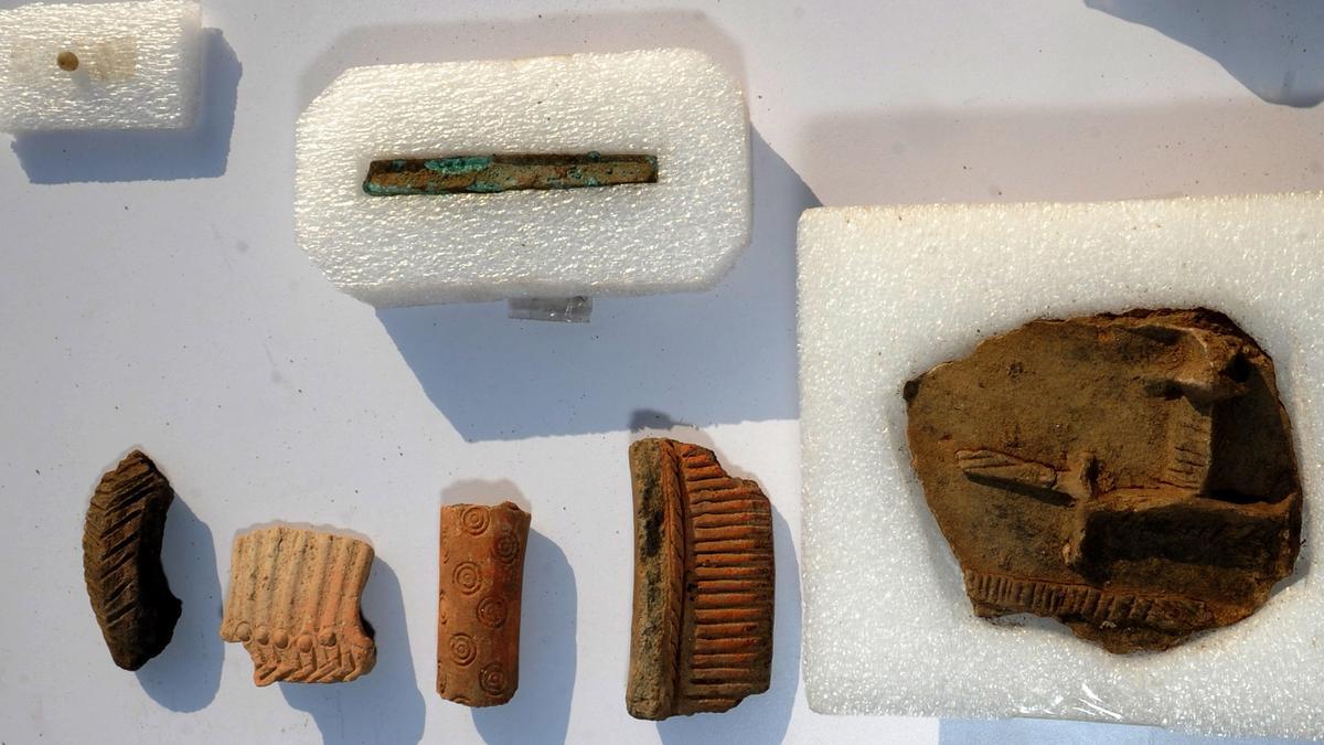 Alguna de las piezas localizadas en las excavaciones