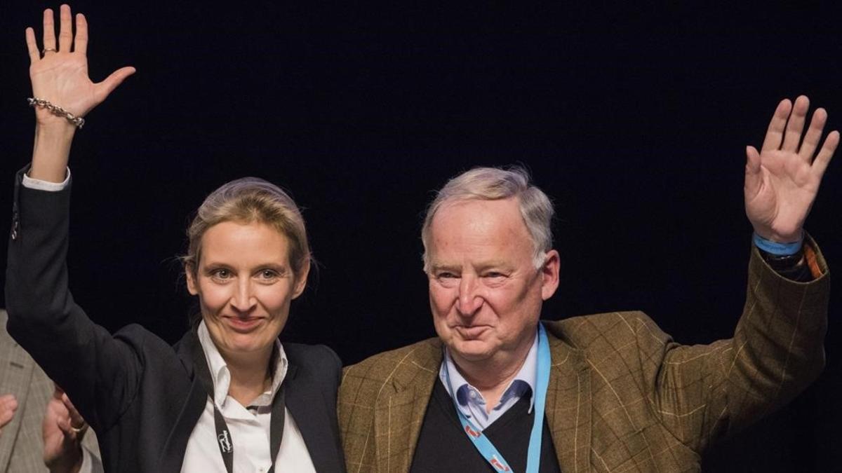 Weidel y Gauland, en el congreso