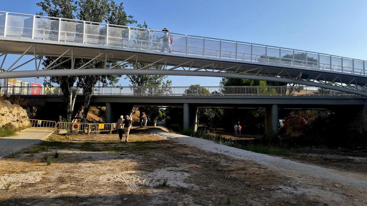 L’Eliana avanza en la rehabilitación del puente y las pasarelas sobre el barranco de Mandor.
