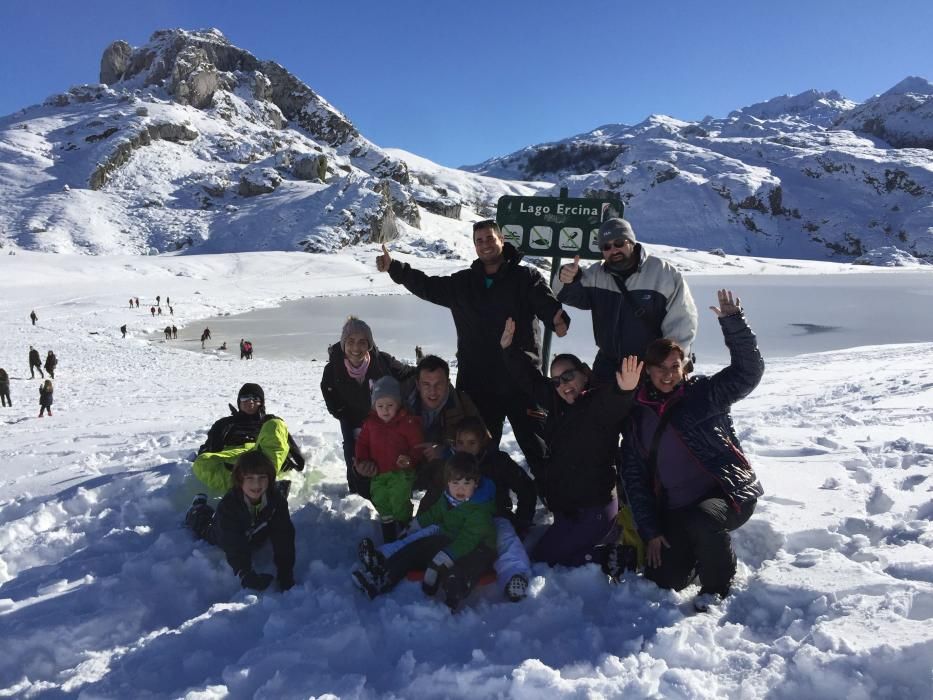 Los lagos de Covadonga nevados, atractivo en el puente de diciembre