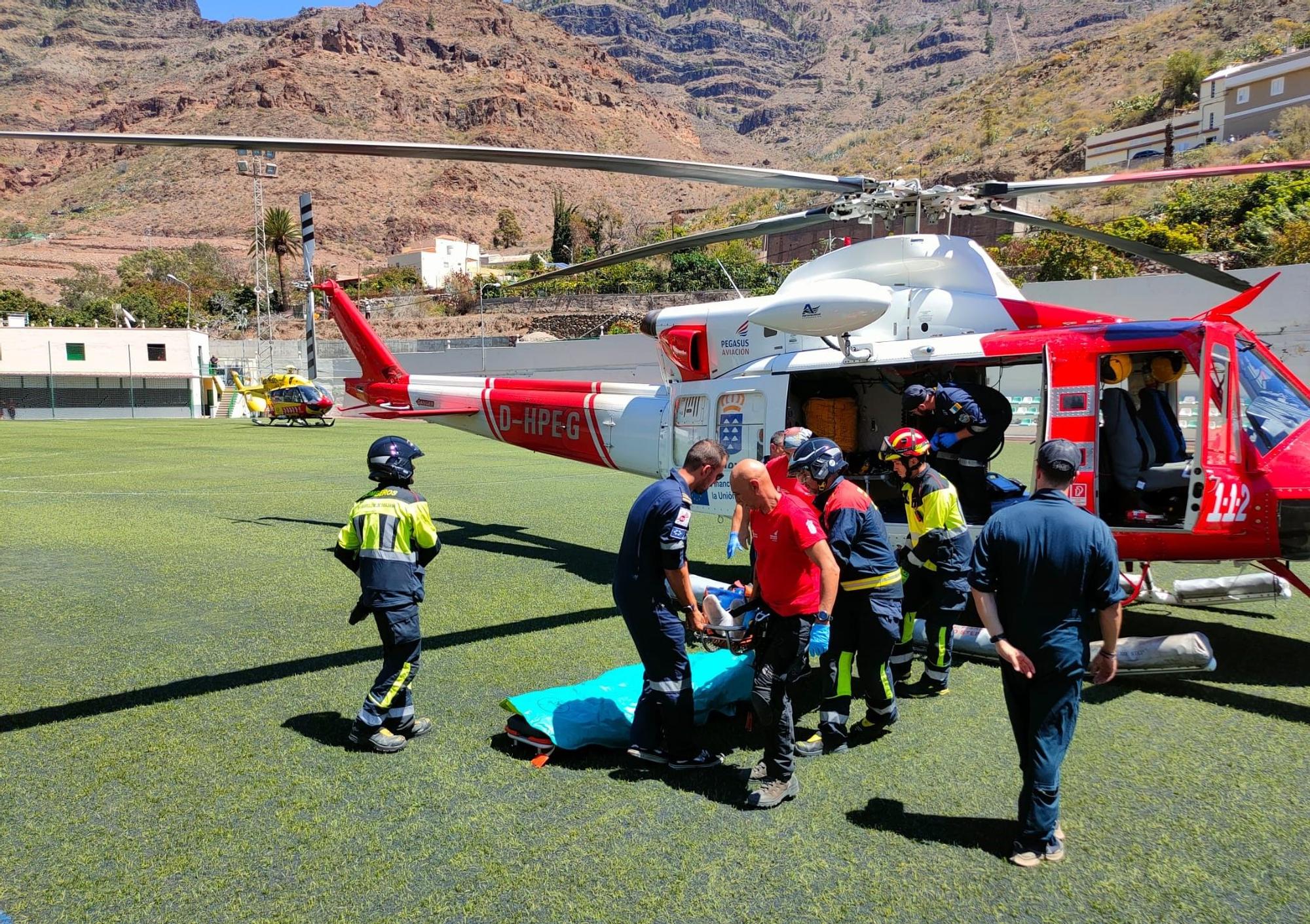 Herido grave un hombre tras un accidente con un tractor en San Bartolomé de Tirajana