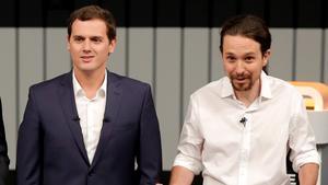 Albert Rivera y Pablo Iglesias