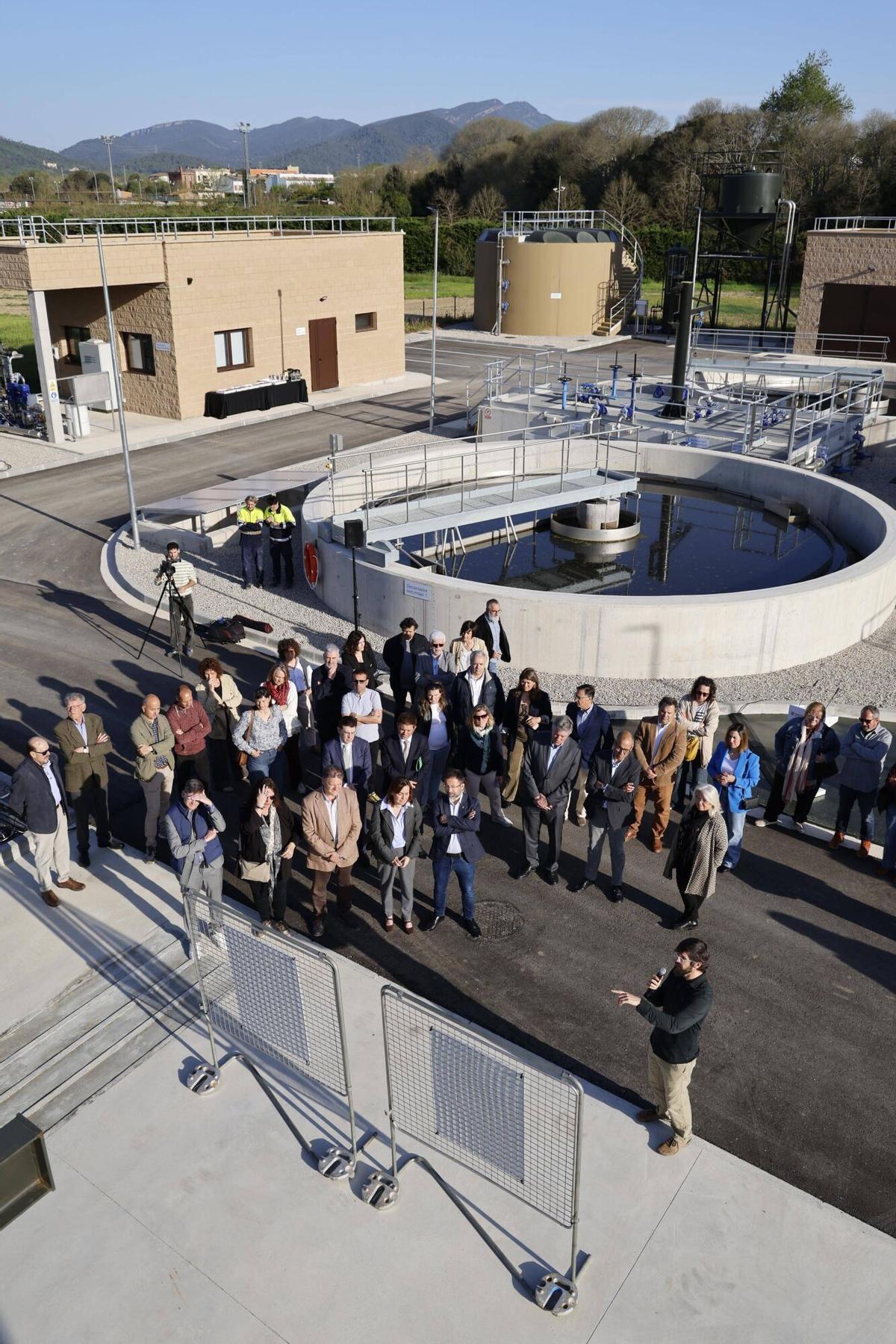 Sant Gregori. Depuradora EDAR. La consellera Silvia Paneque inaugura la nova planta depuradora.