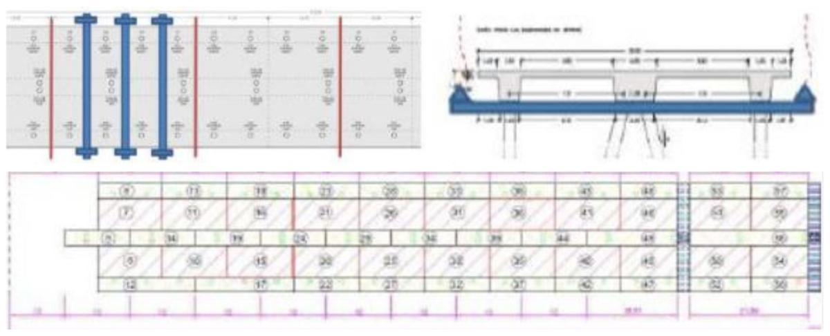 Solución prevista inicialmente y propuesta posteriormente para manipular el tablero del último tramo del Pantalán.