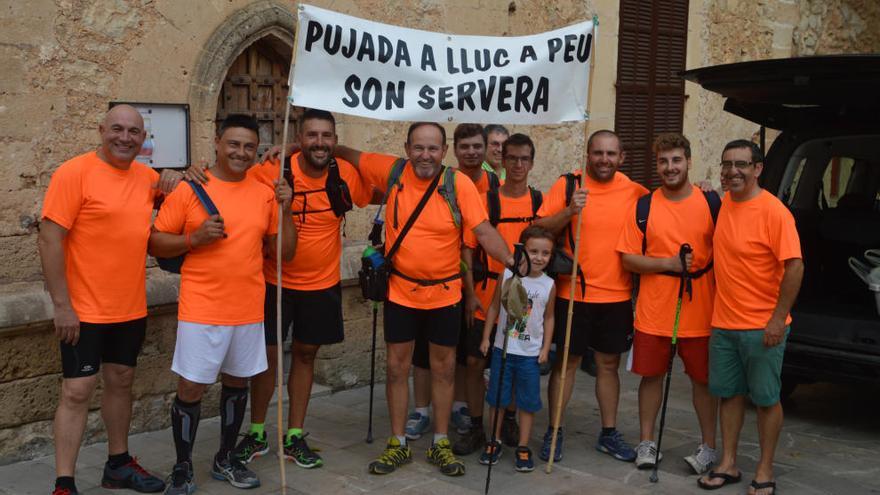 Pujada a Lluc a peu desde Son Servera