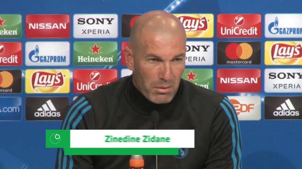Zidane: Nosotros no nos vamos a cagar en los pantalones...