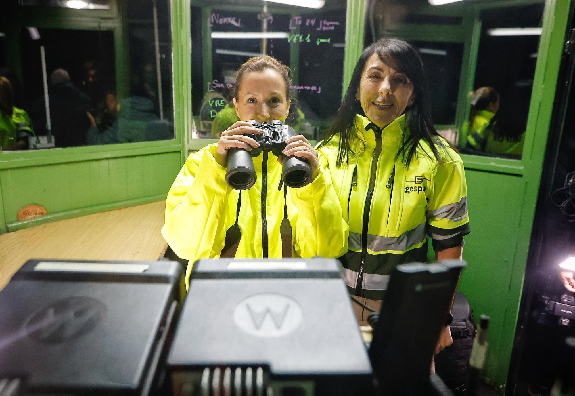 Visita nocturna al Operativo de Prevención y Extinción de Incendios Forestales